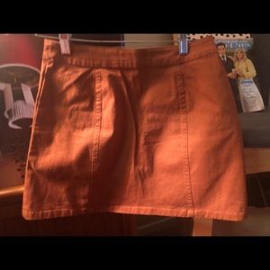 Cute zippered mini skirt